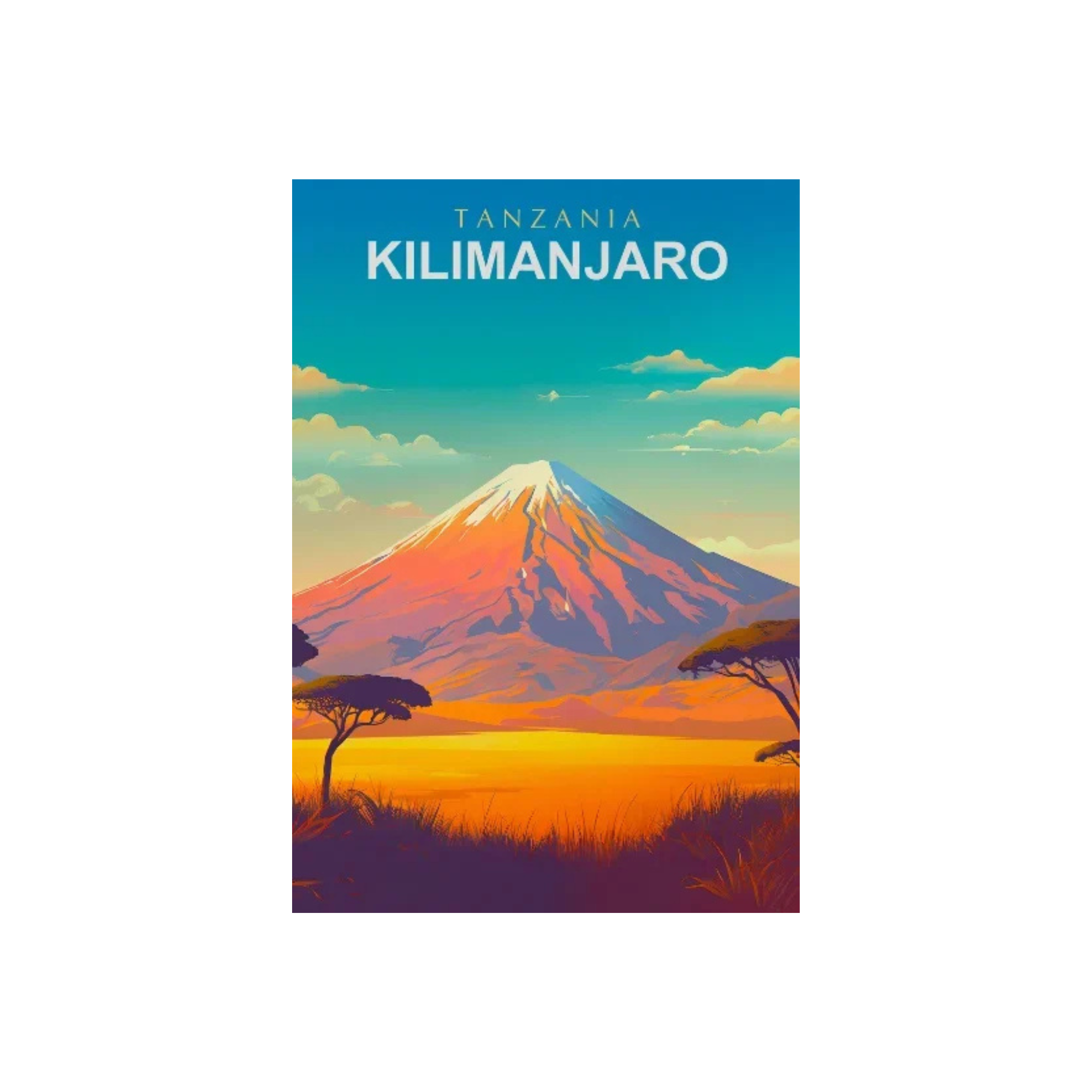 Affiche Kilimanjaro - Collection Lieux Mythiques