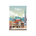 Affiche Tokyo - Collection Paysages Urbains