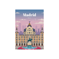 Affiche Madrid - Collection Paysages Urbains
