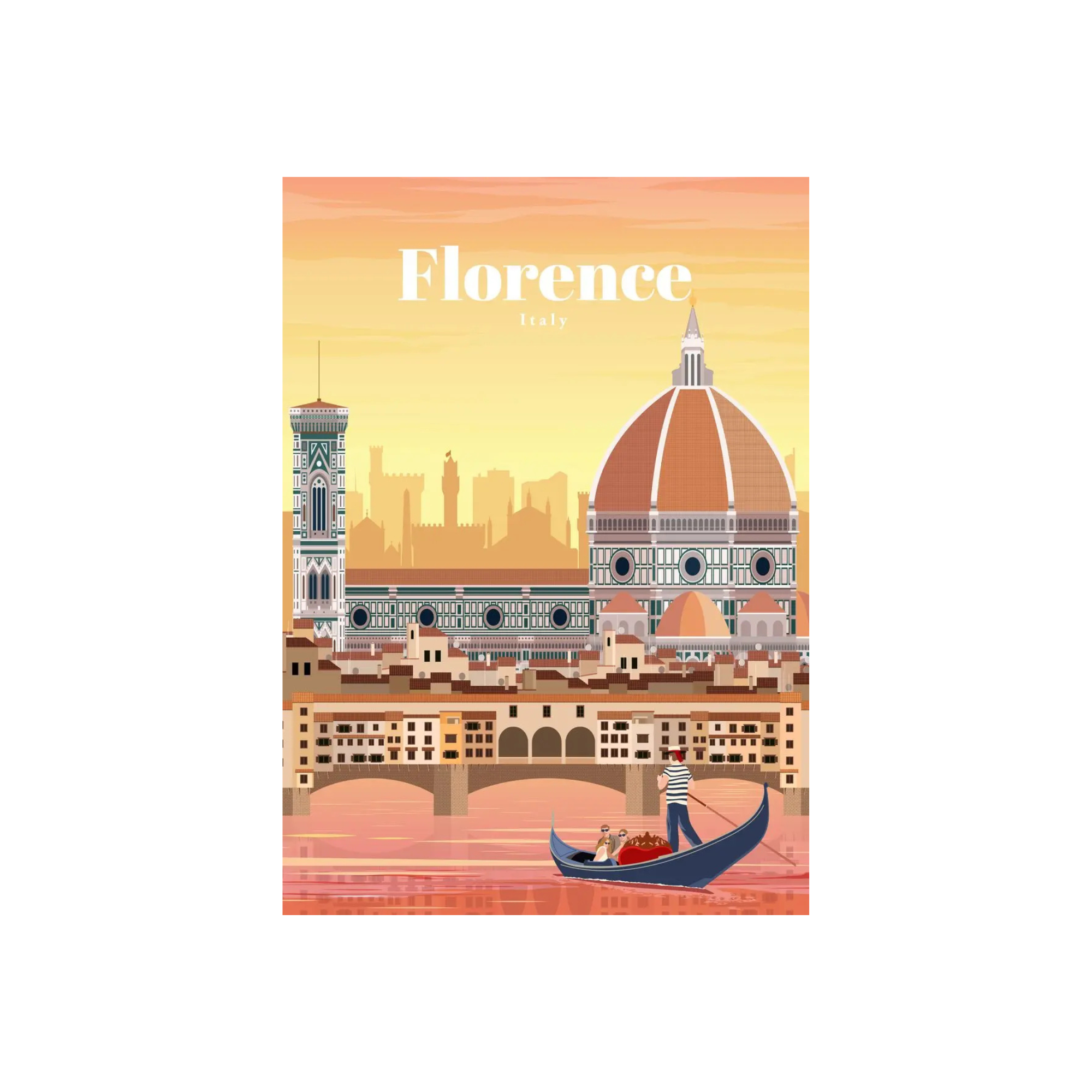 Affiche Florence - Collection Paysages Urbains