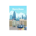 Affiche Barcelona - Collection Paysages Urbains