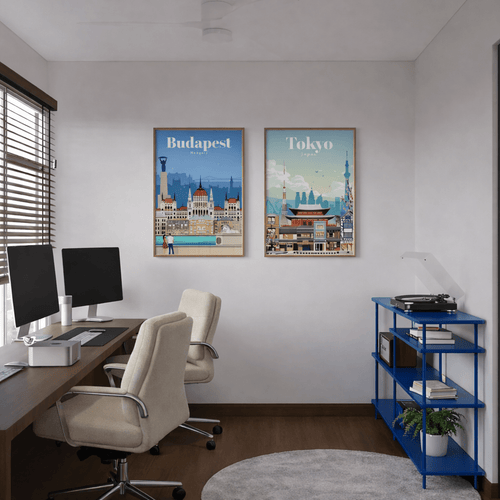 Affiche Budapest - Collection Paysages Urbains